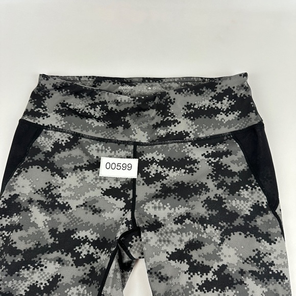 Reebok Leggings Womens Small Gray Camo Mesh Leg - Picture 8 of 8